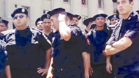 جانب من احتجاجات قوات الأمن المصرية